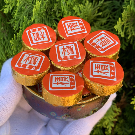 Шу пуэр Сяоцзыньбинь в таблетках выдержанный 2003 года 100 г